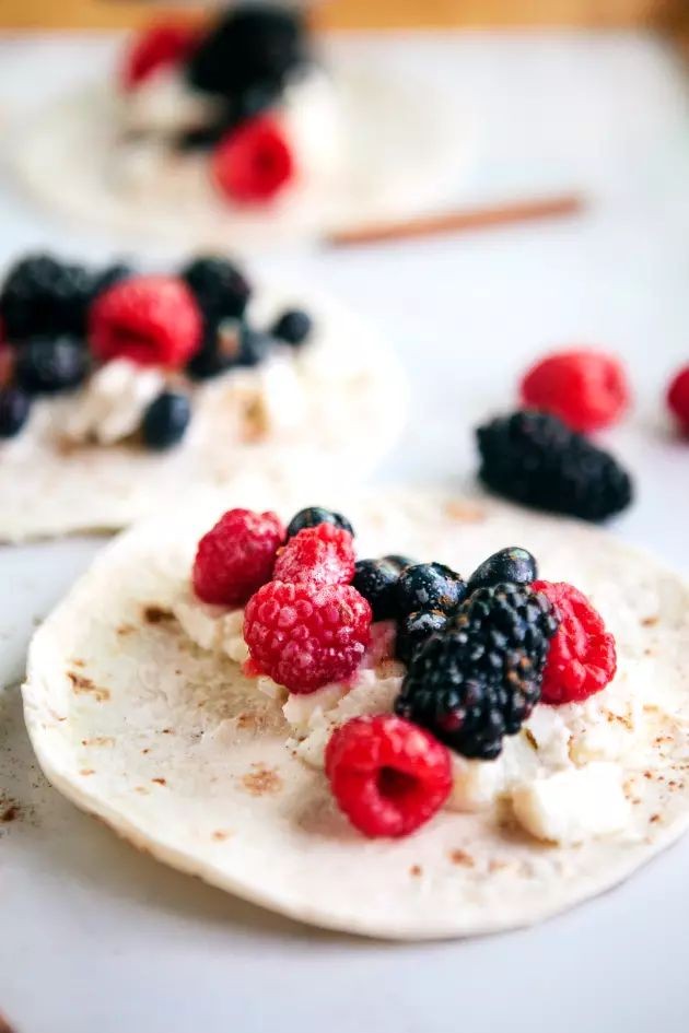 Brown Butter Crepe Ice Cream Tacos