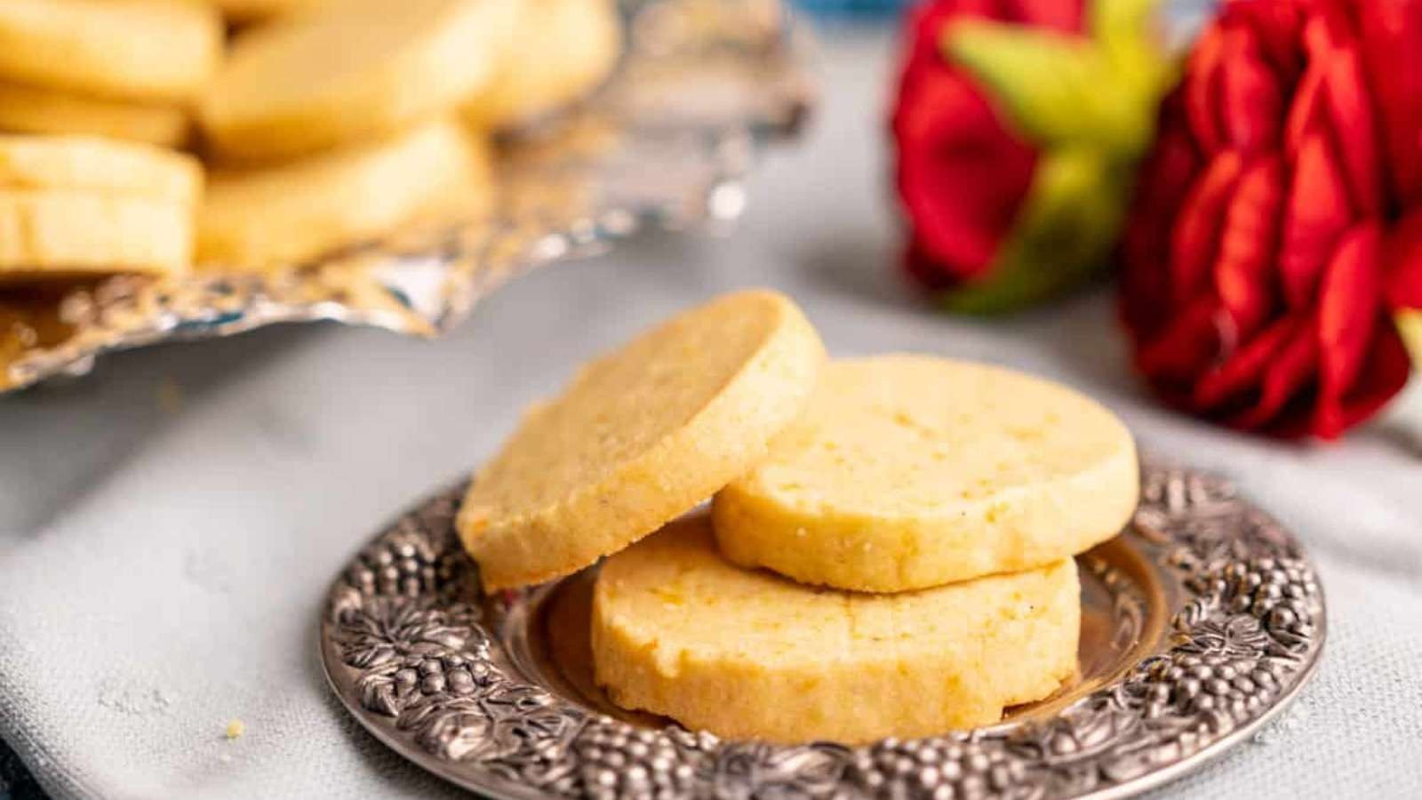 Orange Shortbread Cookies