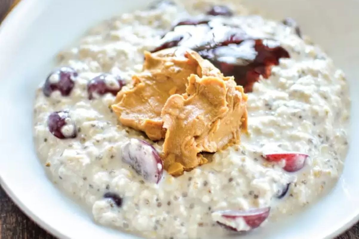 Pb And J Overnight Oatmeal