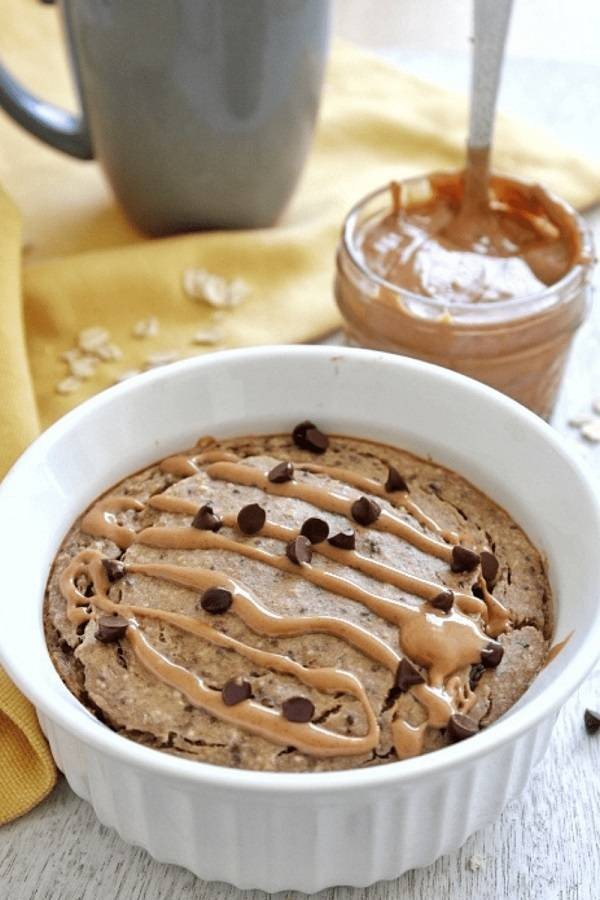 Peanut Butter Protein Baked Oats