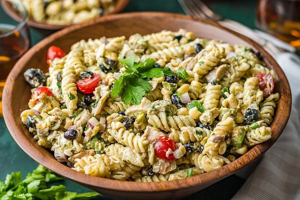 Zesty Tex Mex Chicken Pasta Salad