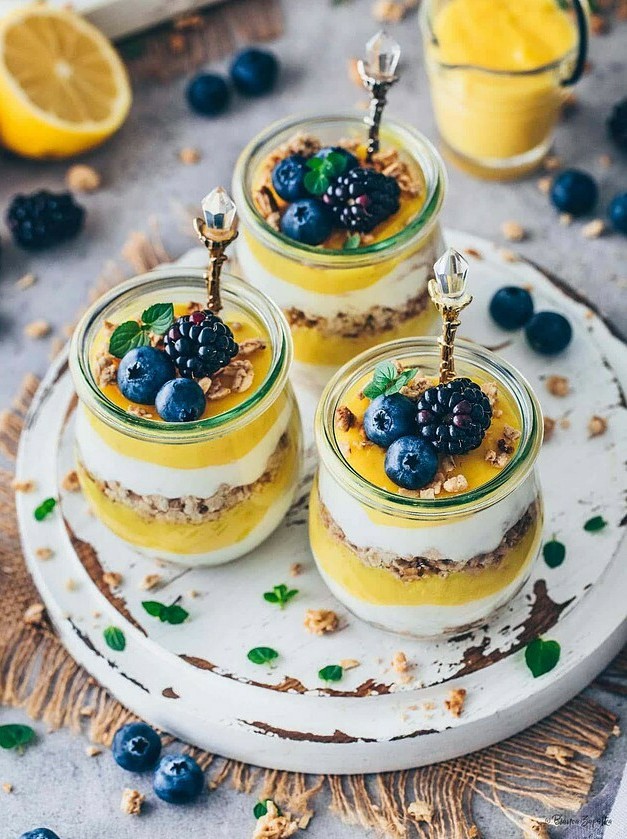 Vegan Lemon Cheesecake in a Jar