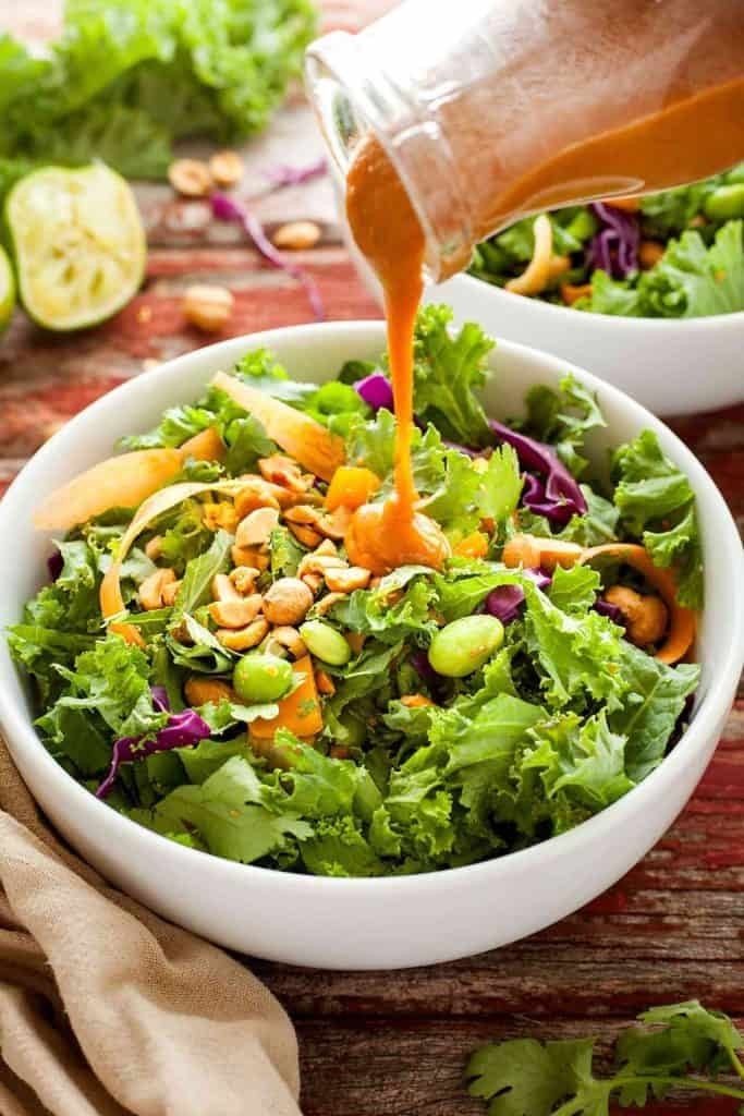 Easy Green Salad with Lemon Parmesan Dressing