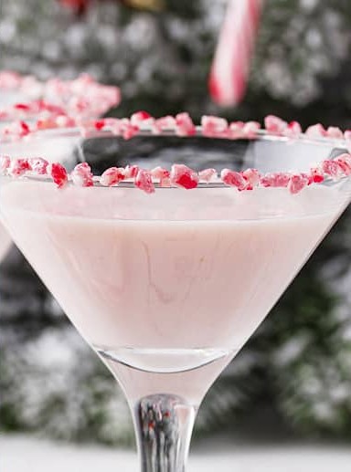 Pink Peppermint Martini