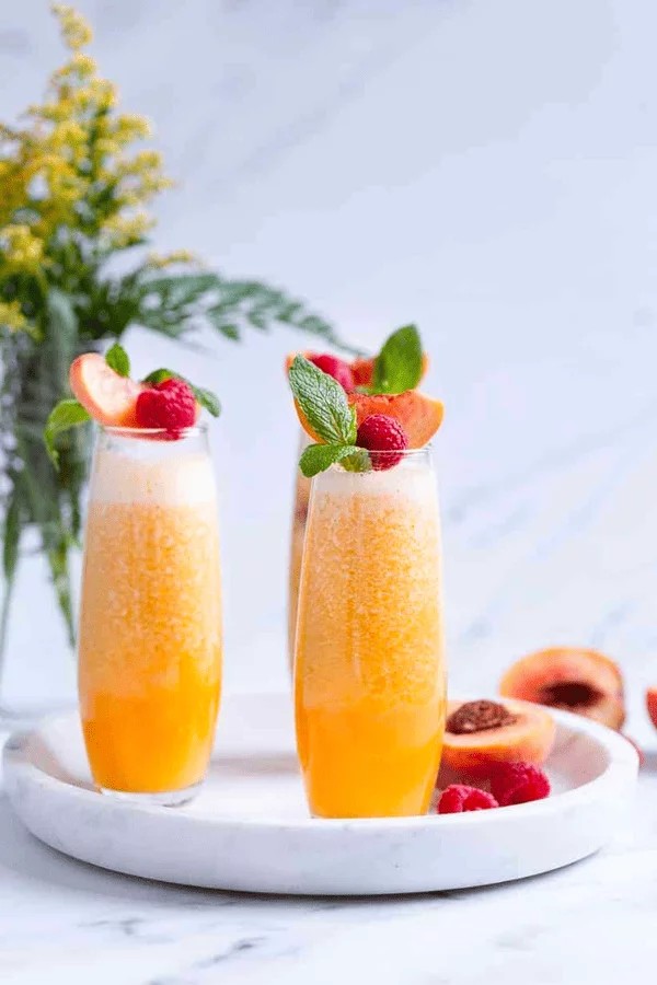 Peach Bellini Mocktail