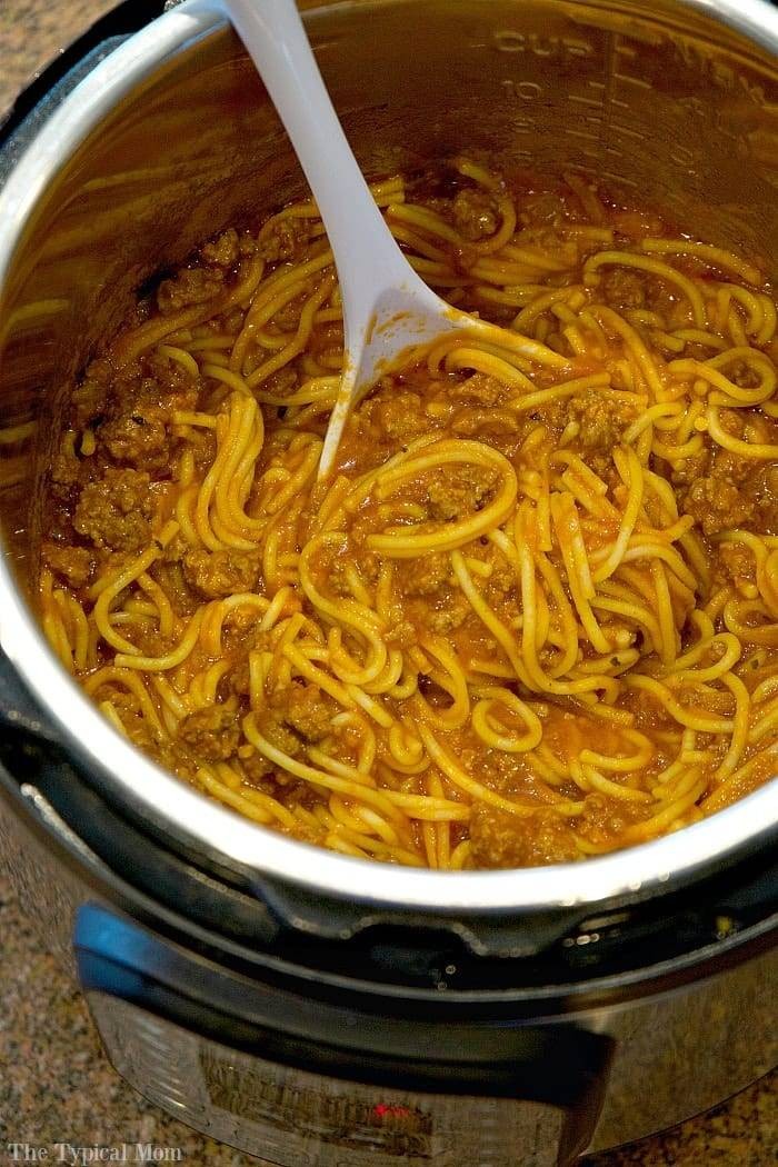 Easy 10 Minute Instant Pot Spaghetti