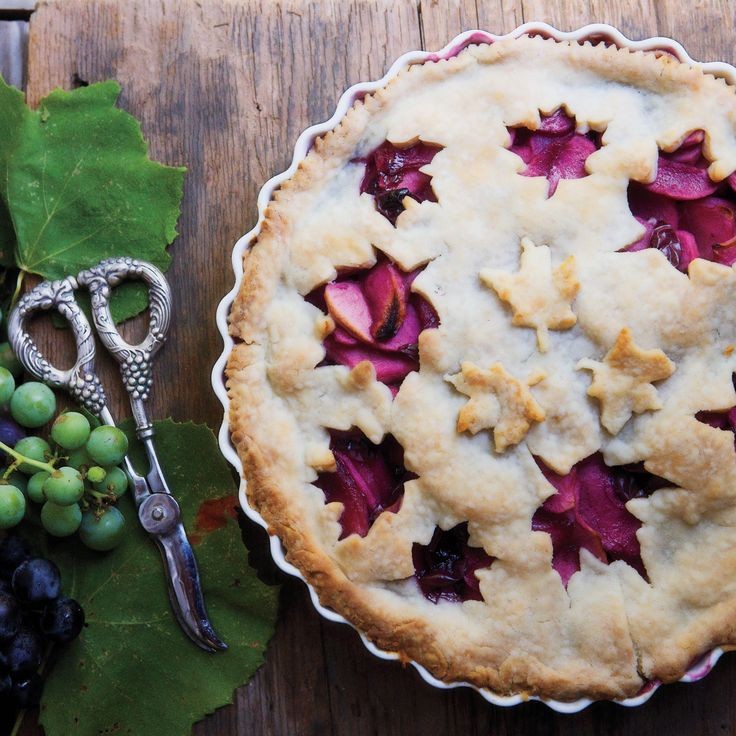 Roasted Grape Tart