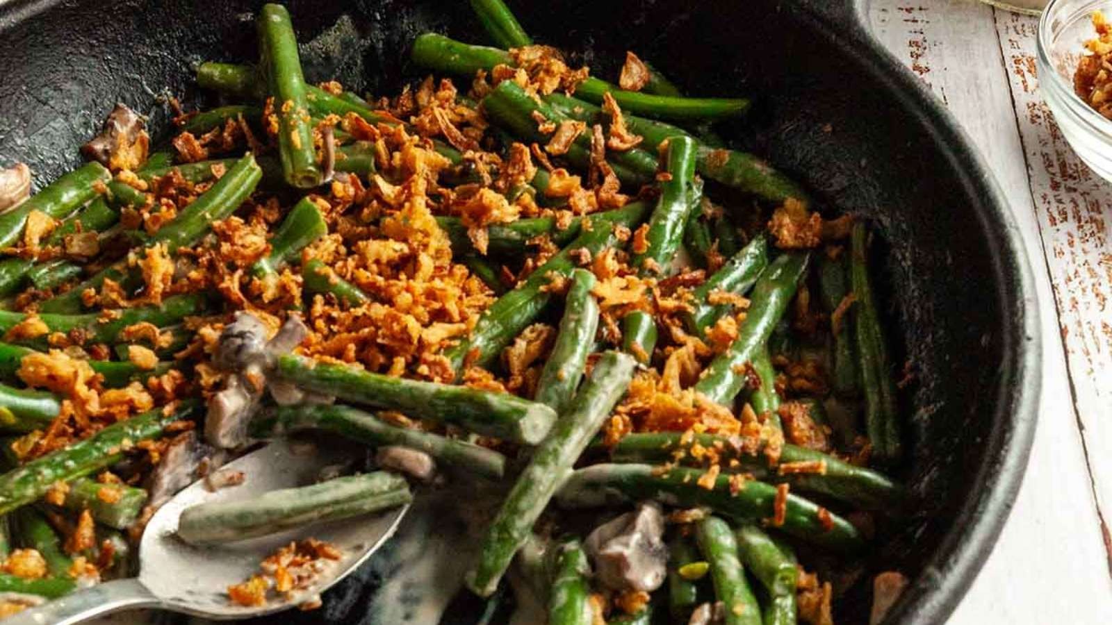 Skillet Green Bean Casserole