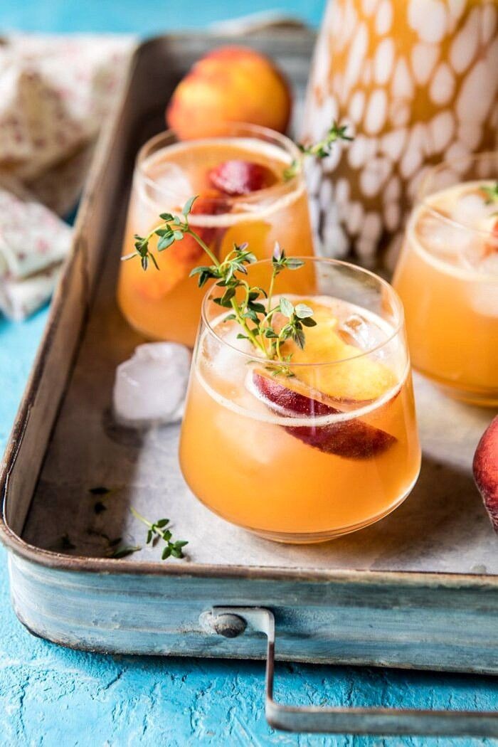 Peaches and Cream Martini