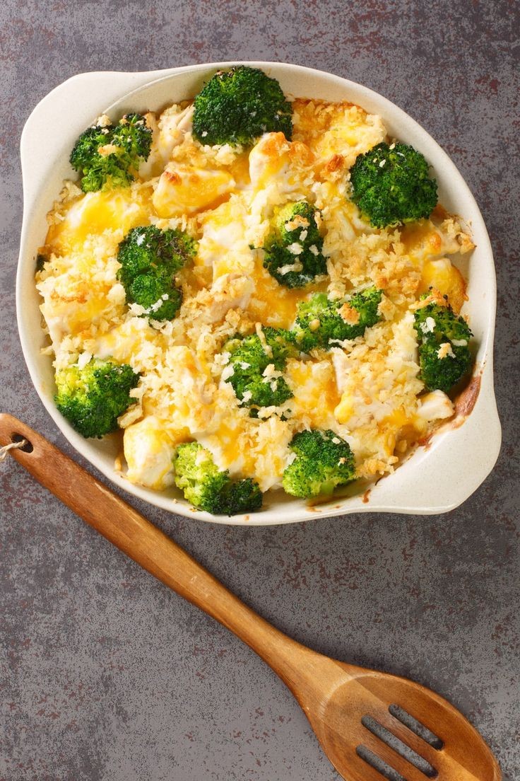 Cheesy Broccoli Cauliflower Casserole