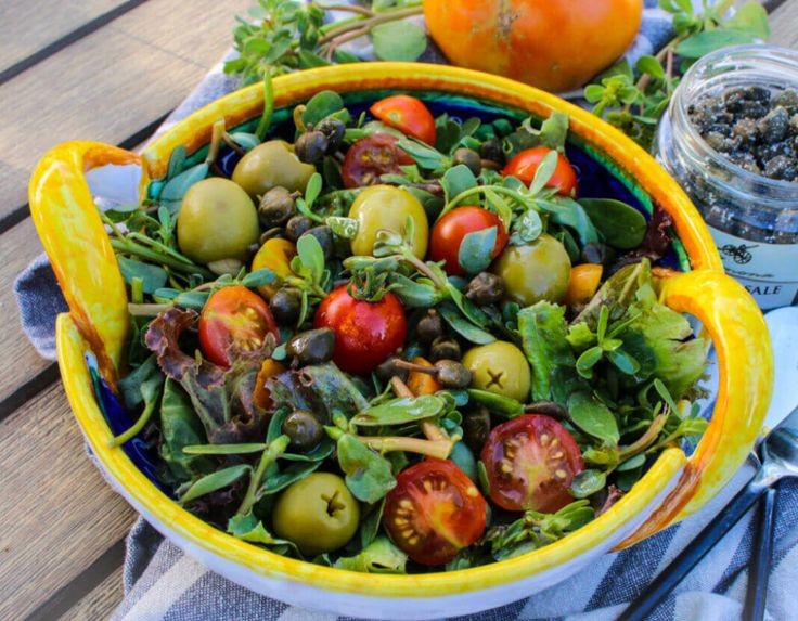 Tomato, Cucumber, and Purslane Salad