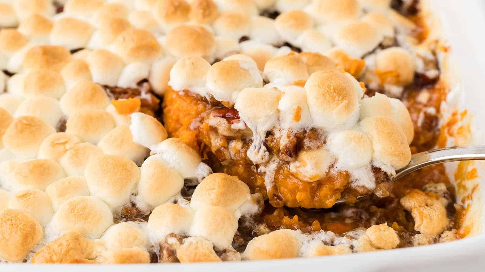 Sweet Potato Casserole With Marshmallows