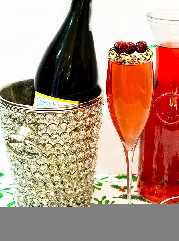 Cranberry Prosecco Mimosas