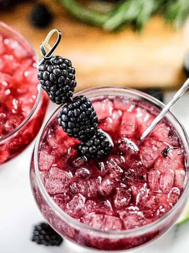 Blackberry Gin and Tonic