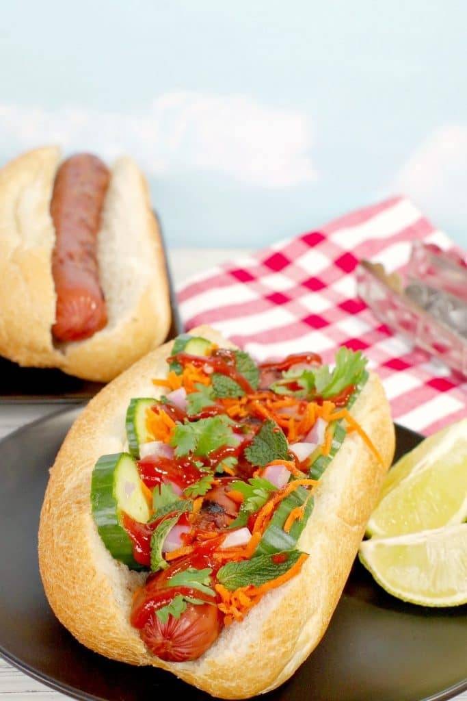 Banh Mi Turkey Hot Dogs – Weight Watchers Friendly