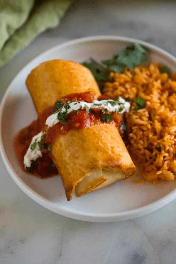 Homemade Chicken Chimichanga Delights