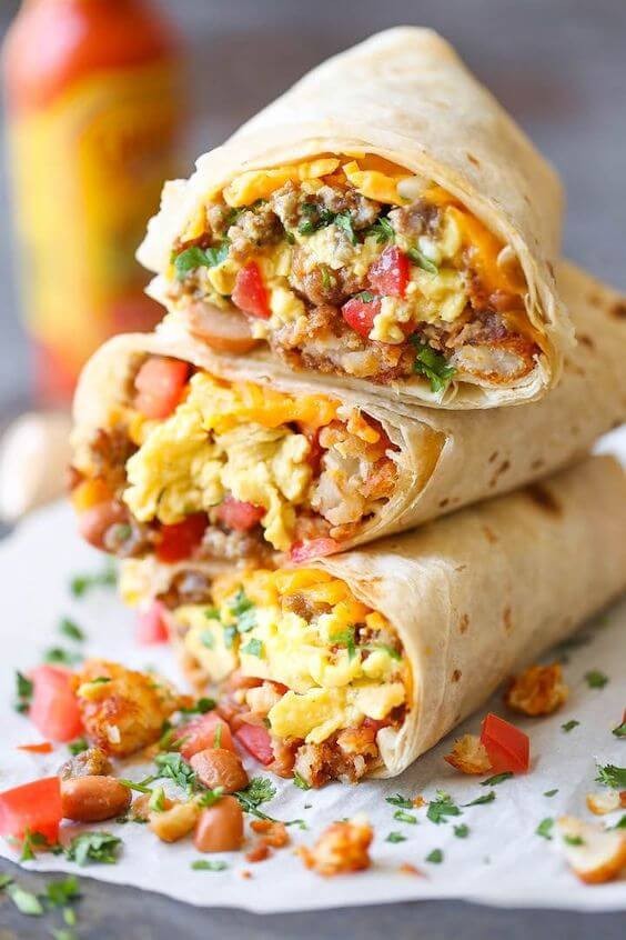 Easy Breakfast Burrito Freezer Pack