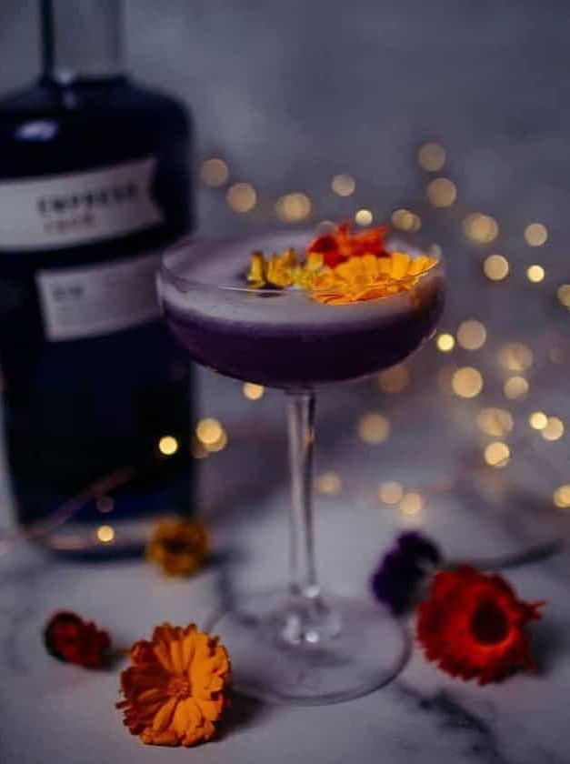 Gin Cocktail with Royal Flair