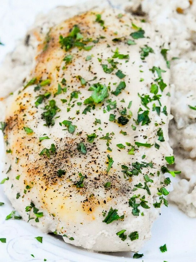 Creamy Chicken Rice in One Pot Delight