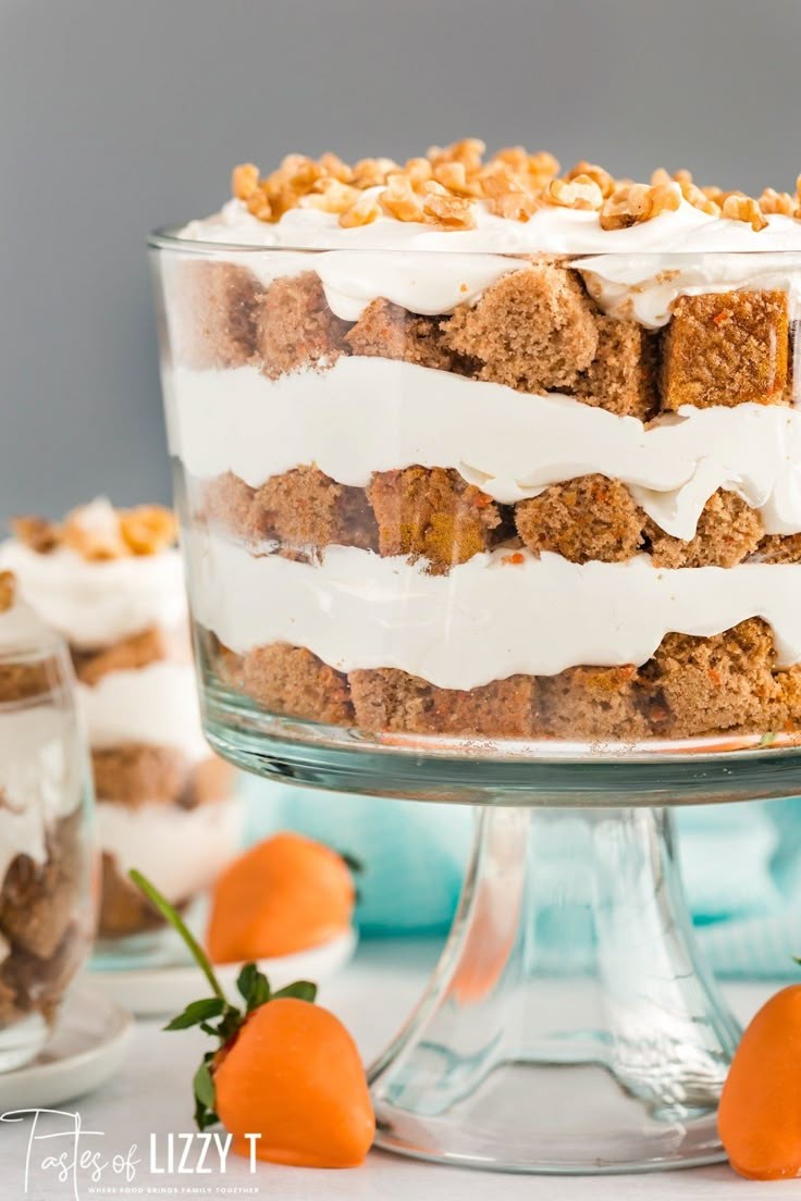 Carrot Cake Cheesecake Hybrid Dessert