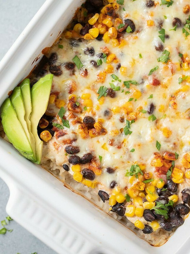 Southwestern Chicken Bake with Black Beans