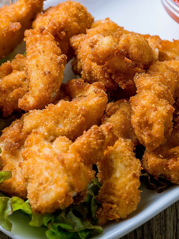 Low-Carb Chicken Tenders with Crunchy Coating