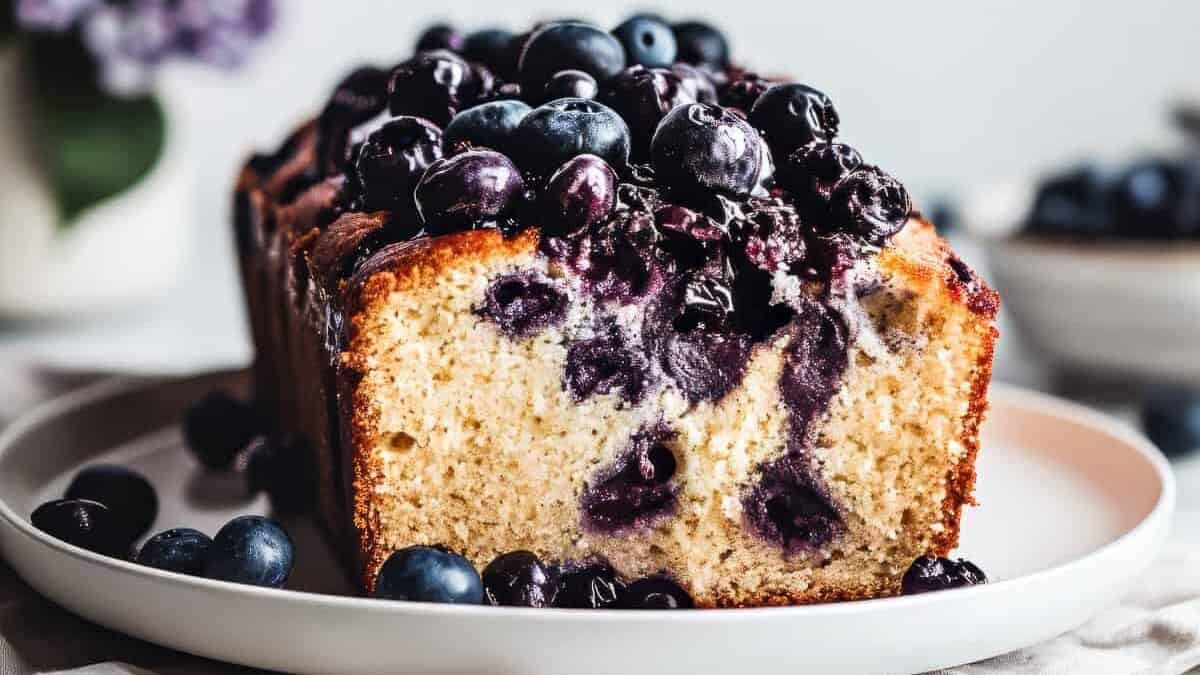 Blueberry Olive Oil Loaf Cake Perfection