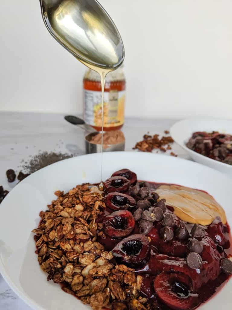 Homemade Cherry Chocolate Delight in a Bowl