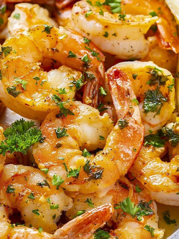 Garlic Lemon Shrimp with Quick Butter Sauce