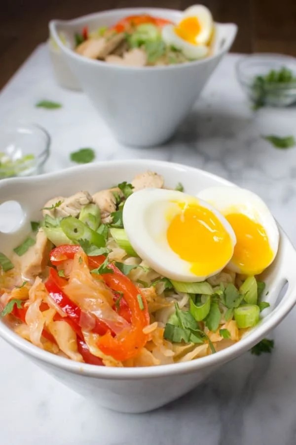 Coconut Chicken Ramen with Spicy Thai Twist