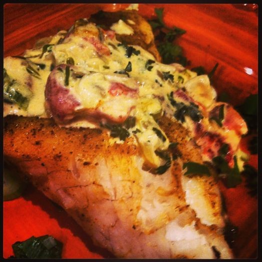 Pan-Seared Trout with Almond Crunch