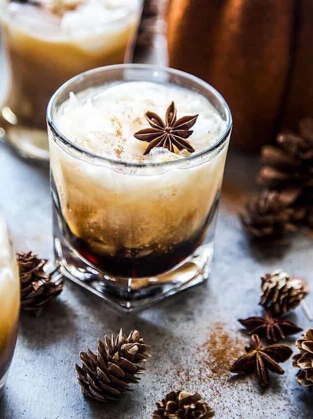 Pumpkin White Russian Cocktail