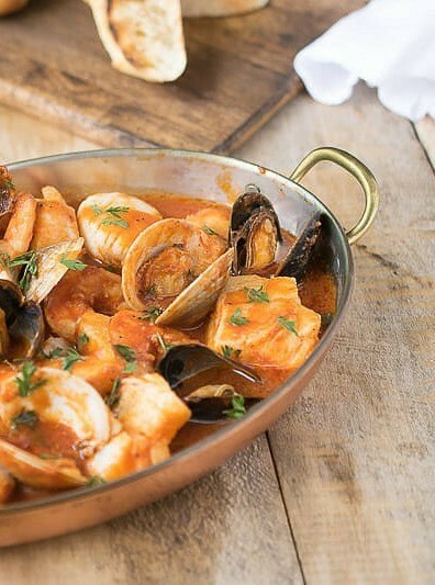Seafood Soup in Authentic Italian Style