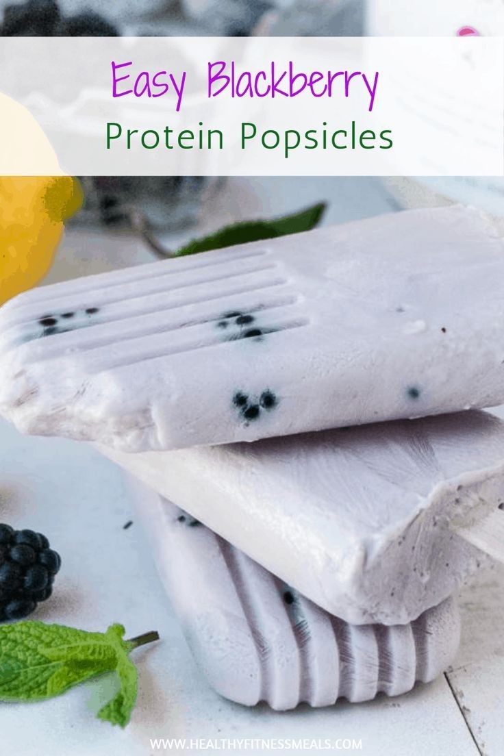 Protein-Boosted Blueberry Popsicle Treats