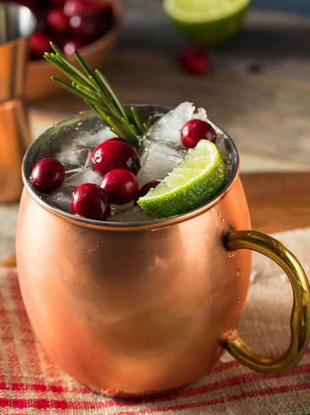 Cranberry Kisses in a Festive Vessel