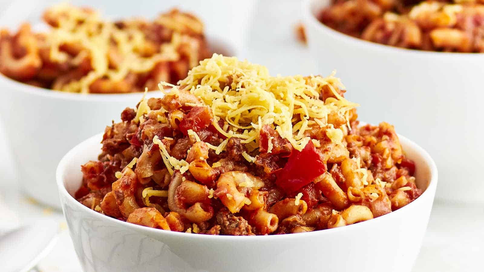 Classic Ground Beef Tomato Pasta Casserole