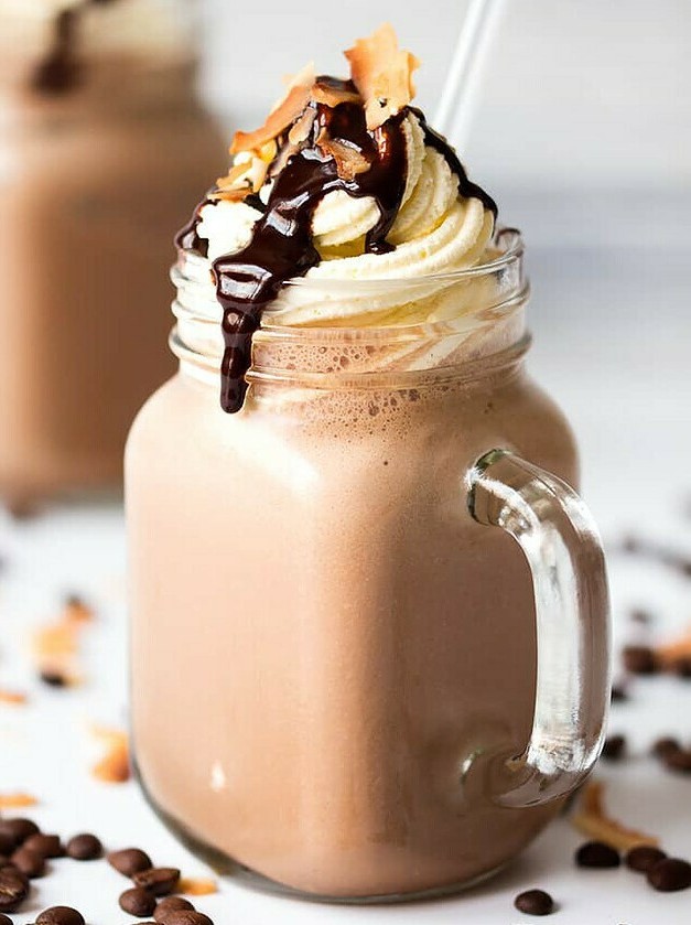 Coconut Coffee Cooler with Mocha Twist