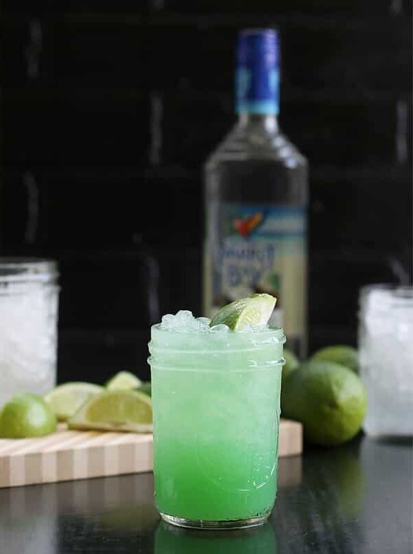 Blue Oasis in a Glass