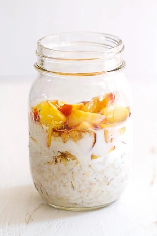 Easy Peachy Overnight Oats