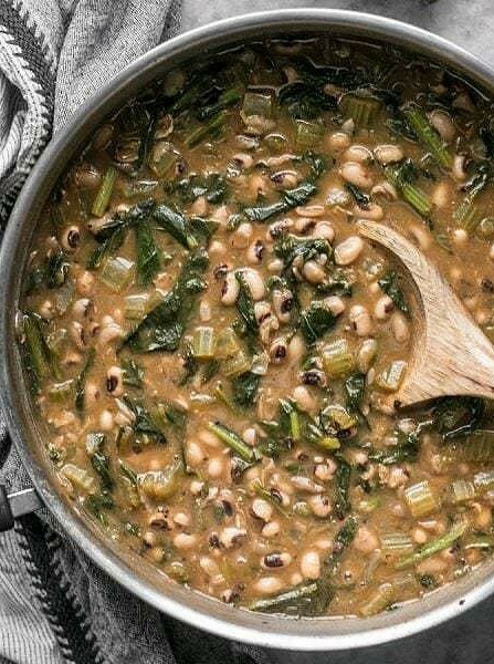 Hearty Winter Stew with Black Eyed Peas