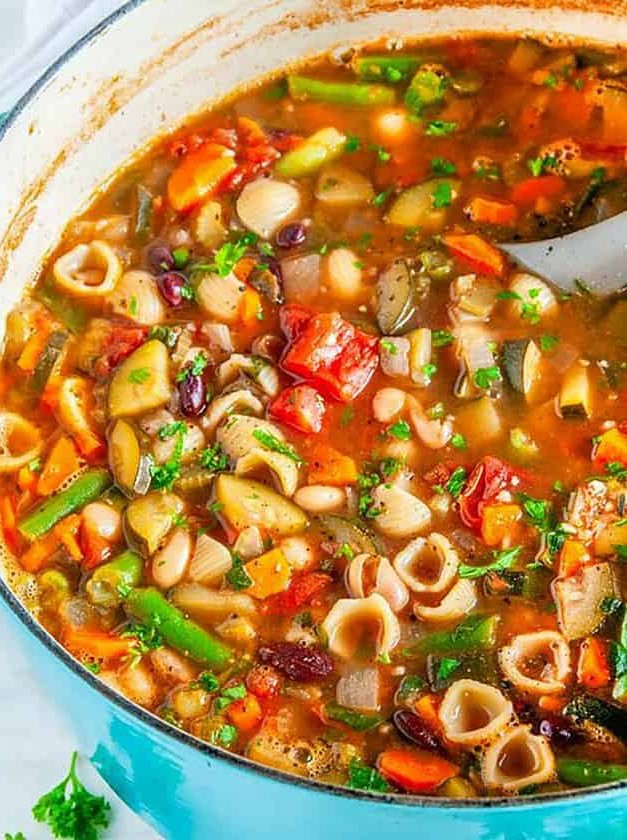 Quick Italian Veggie Pasta Stew