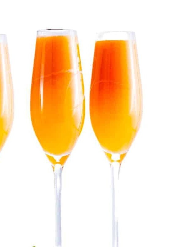 Elegant Orange Champagne Cocktail Delight