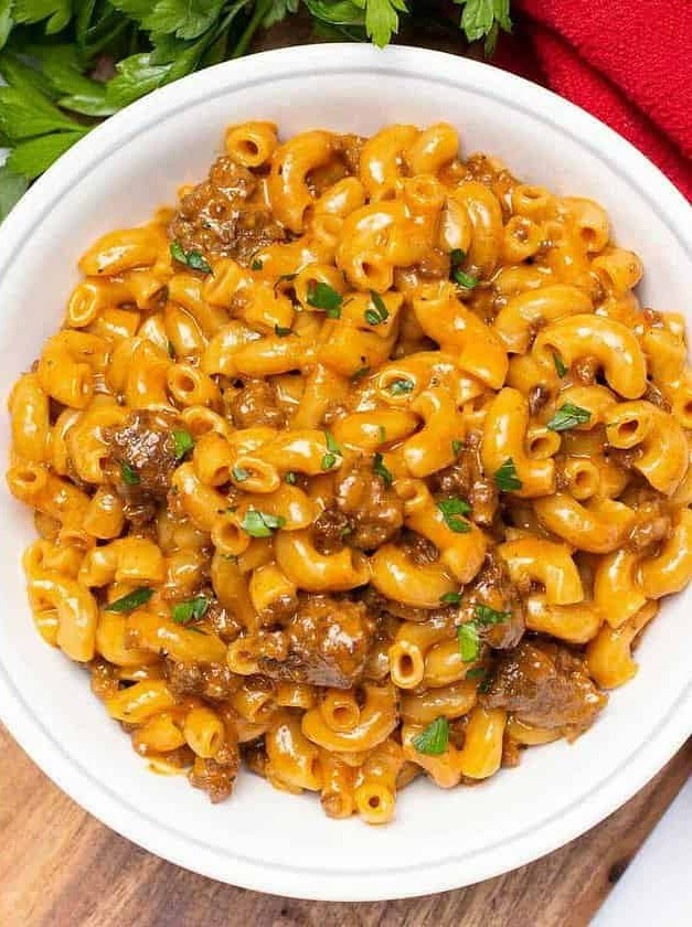 Quick Cheeseburger Pasta in the Instant Pot