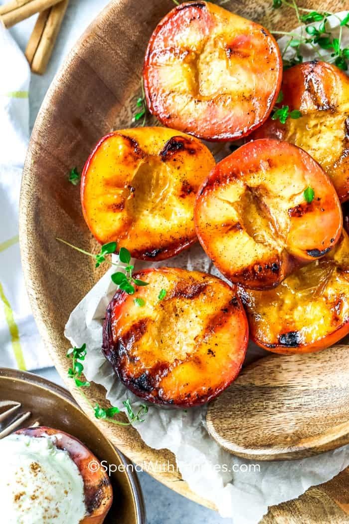 Summer Peach Brownie Delight