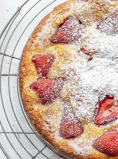Fresh Strawberry Morning Delight Cake