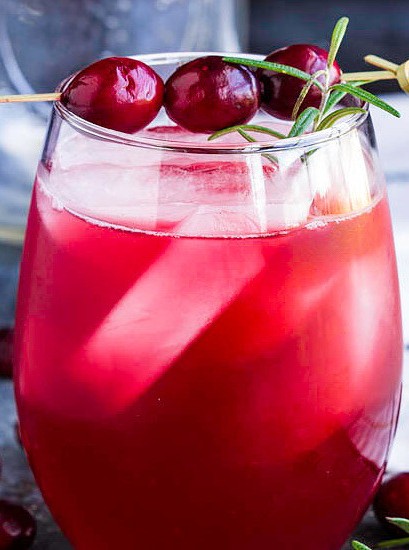 Cranberry Vodka Spritzer for Festive Fun