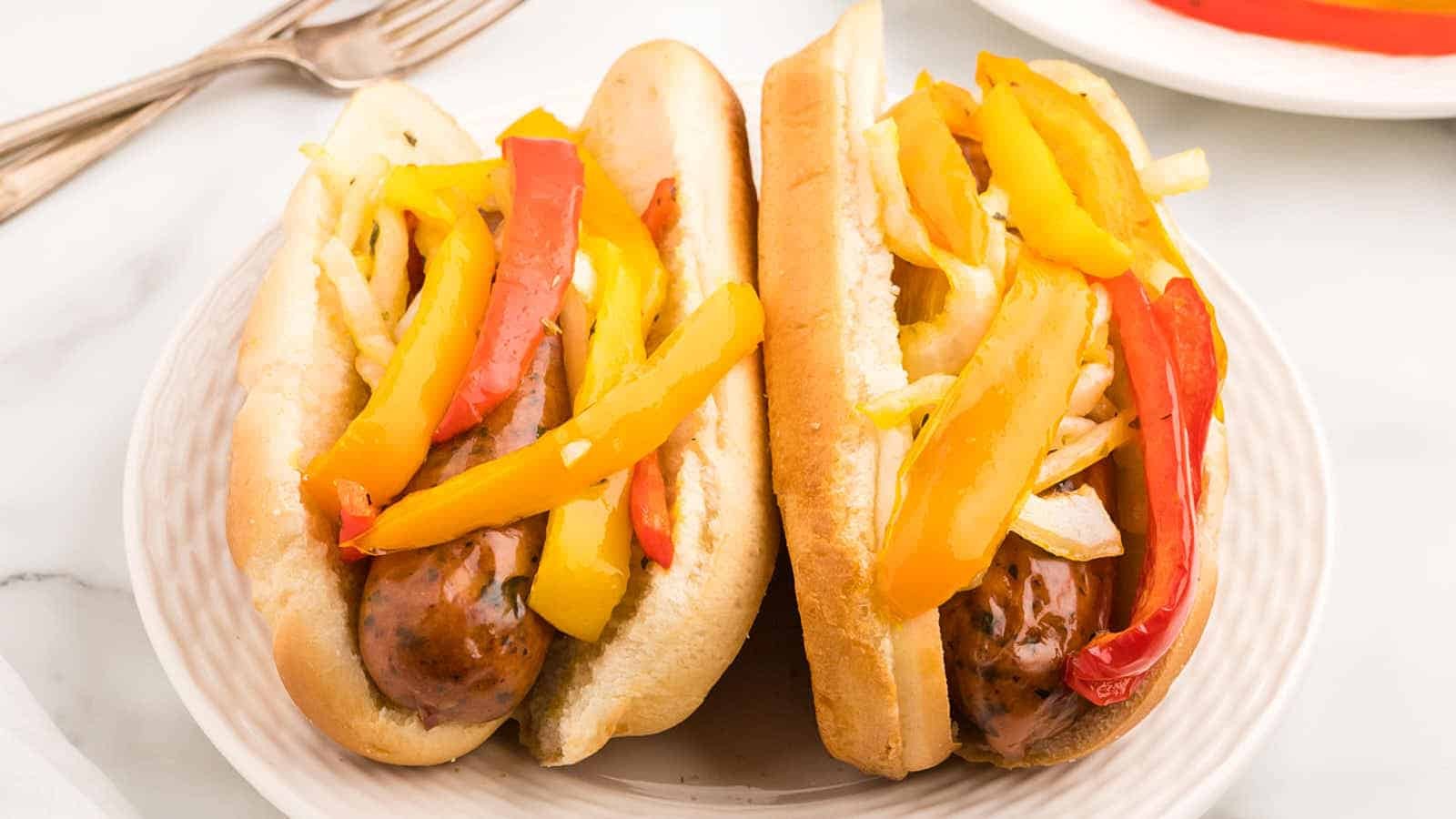 Air-Fried Sausage and Pepper Delights