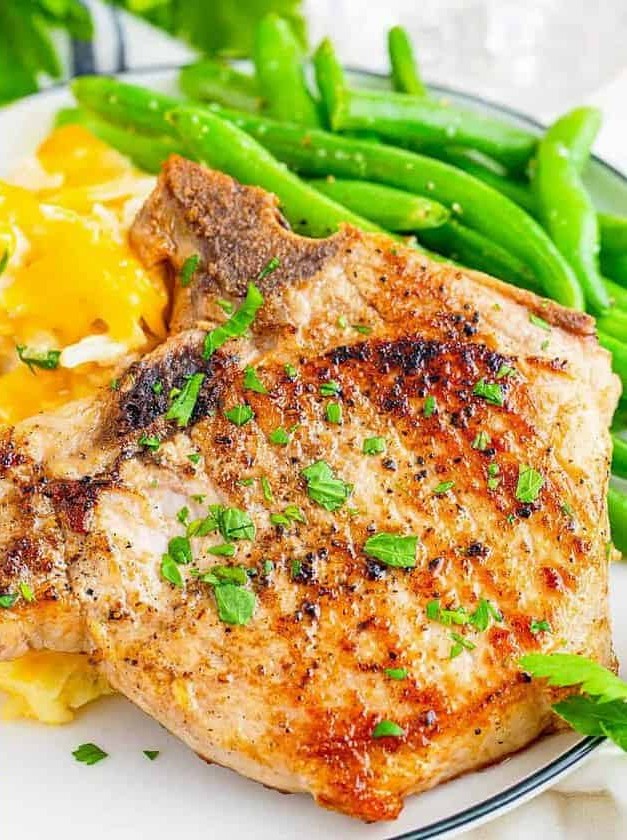 Creamy Pork Chop Hash Brown Bake