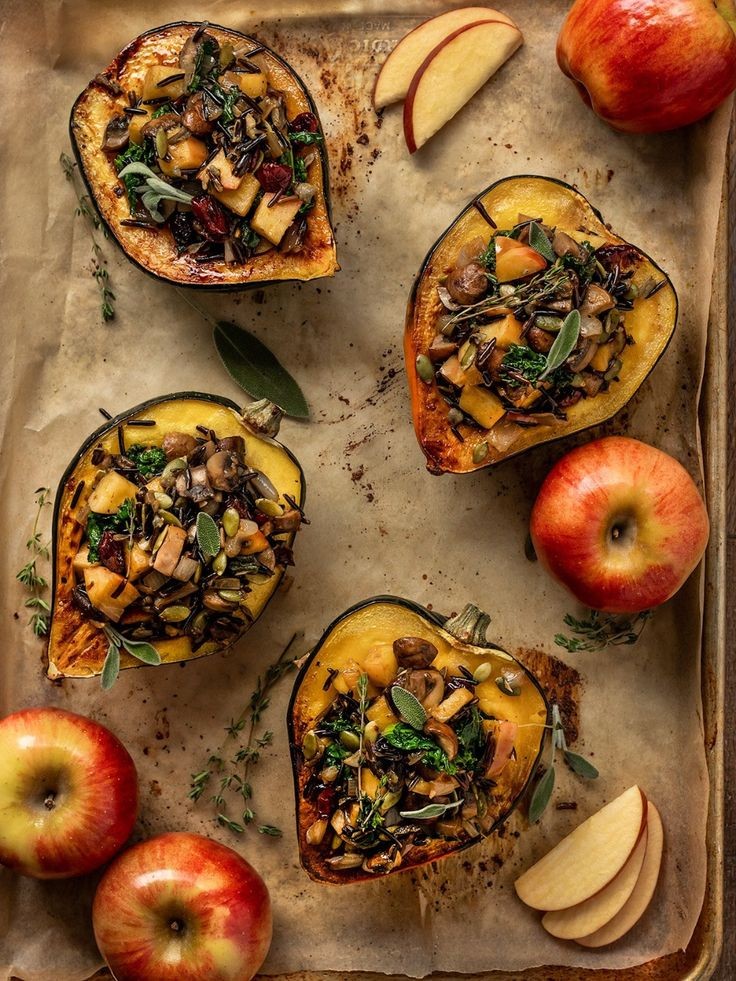 Vegan Stuffed Acorn Squash Delight