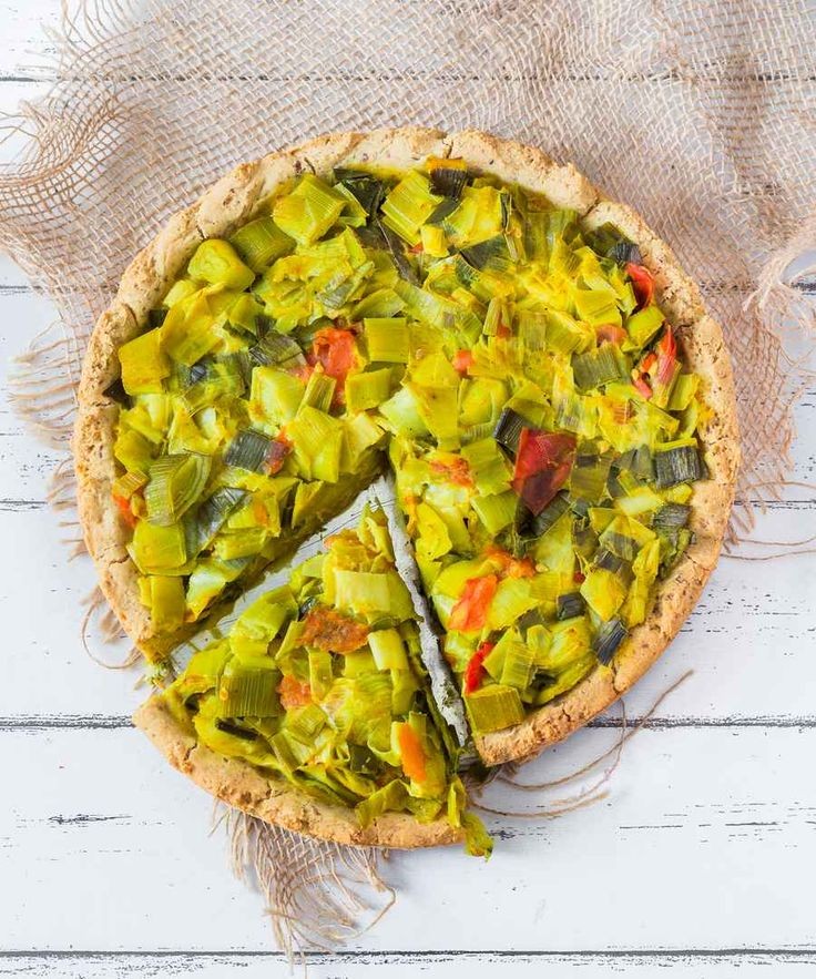 Leek and Potato Vegan Pizza Delight